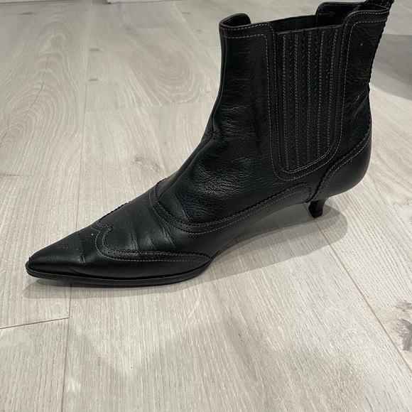 Hermès vintage kitten heel boots. - Picture 4 of 9